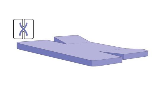 Vandafvisende stræklagen - split madras