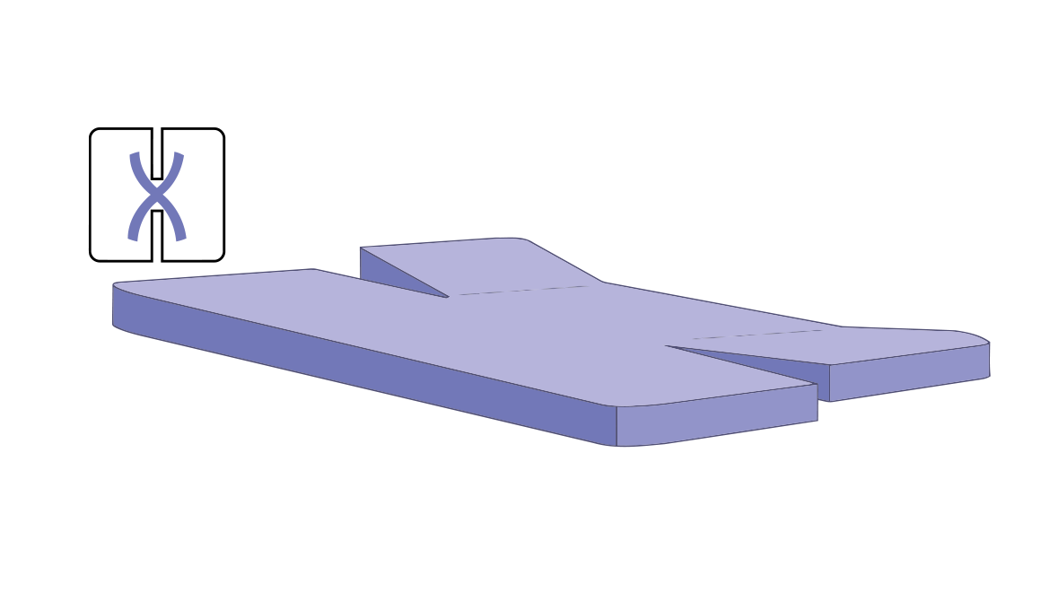 Vandafvisende stræklagen - split-topmadras