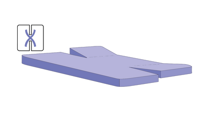 Vandafvisende stræklagen - split-topmadras